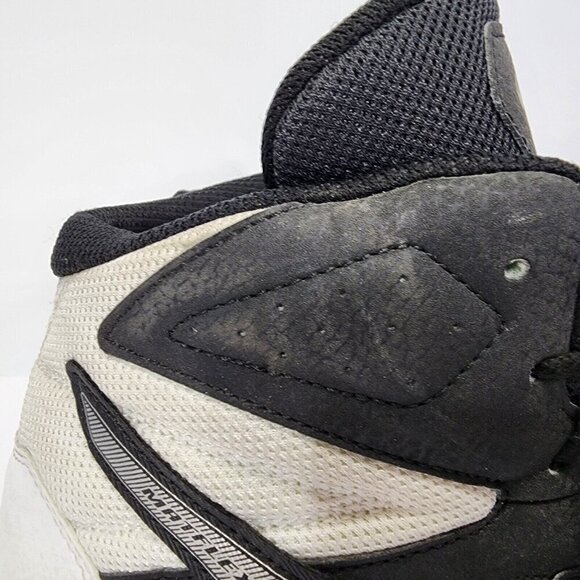 Asics Mens Matflex 6 Wrestling Shoes Black Silver White Size US 14 EUC 1081A021 - Picture 3 of 14